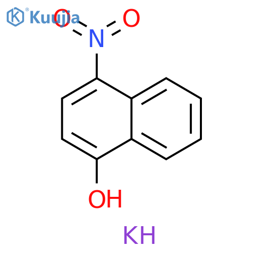 1-Naphthalenol, 4-nitro-, potassium salt (1:1) structure