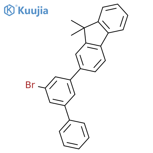 9H-FLUORENE, 2-(5-BROMO[1,1'-BIPHENYL]-3-YL)-9,9-DIMETHYL- structure