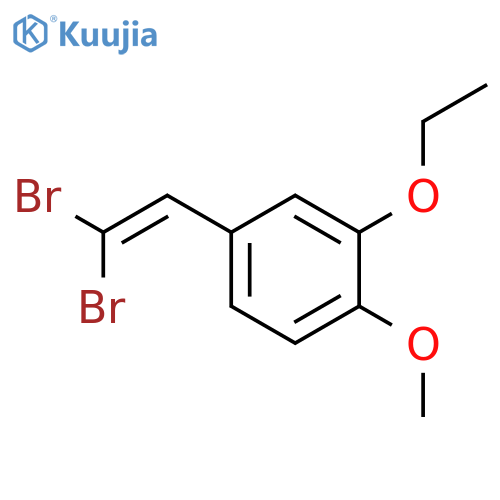 BENZENE, 4-(2,2-DIBROMOETHENYL)-2-ETHOXY-1-METHOXY- structure
