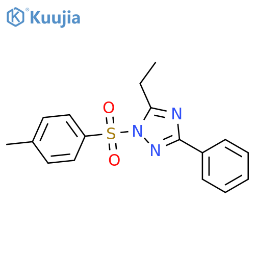 1H-1,2,4-Triazole, 5-ethyl-1-[(4-methylphenyl)sulfonyl]-3-phenyl- structure