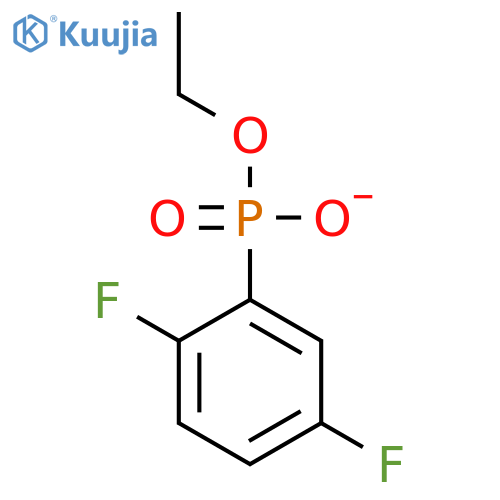 PHOSPHONIC ACID, (2,5-DIFLUOROPHENYL)-, MONOETHYL ESTER structure