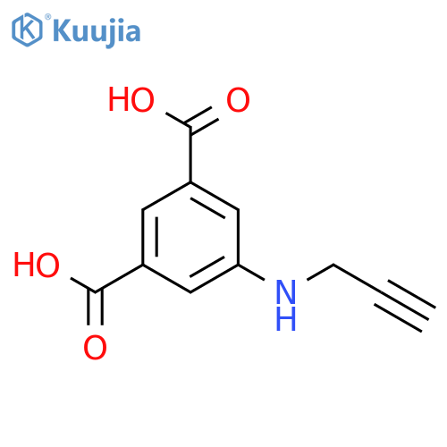 1,3-Benzenedicarboxylic acid, 5-(2-propynylamino)- structure