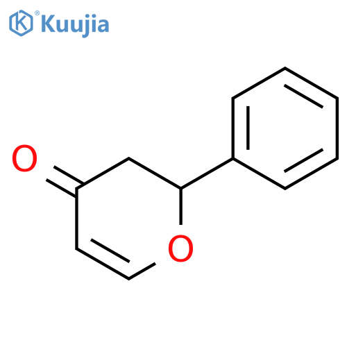 4H-Pyran-4-one, 2,3-dihydro-2-phenyl-, (R)- structure