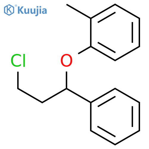 rac 3-Chloro-1-phenyl-1-(2-methylphenoxy)propane structure