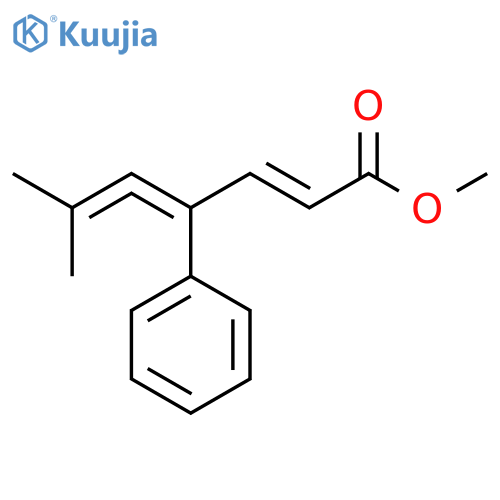 2,4,5-HEPTATRIENOIC ACID, 6-METHYL-4-PHENYL-, METHYL ESTER, (2E)- structure