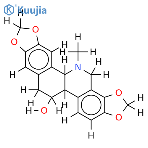 (-)-11-hydroxy-5-methyl-2,3:7,8-bis(methylenedioxy)-4b,5,6,10b,11,12-hexahydrobenzo[c]phenanthridine structure