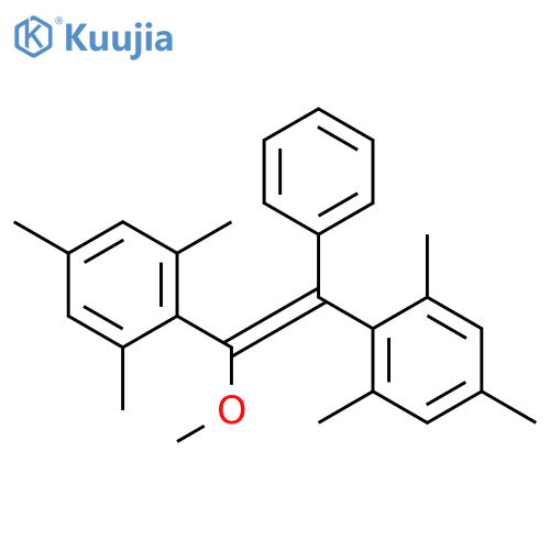 Benzene, 1,1'-(1-methoxy-2-phenyl-1,2-ethenediyl)bis[2,4,6-trimethyl-, (Z)- (9CI) structure