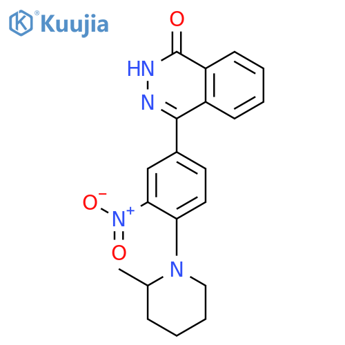 1(2H)-PHTHALAZINONE, 4-[4-(2-METHYL-1-PIPERIDINYL)-3-NITROPHENYL]- structure