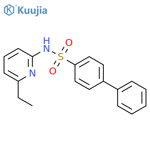[1,1'-Biphenyl]-4-sulfonamide, N-(6-ethyl-2-pyridinyl)- structure