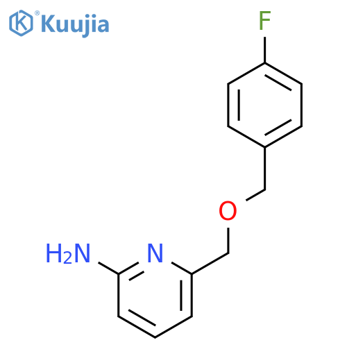 2-Pyridinamine, 6-[[(4-fluorophenyl)methoxy]methyl]- structure