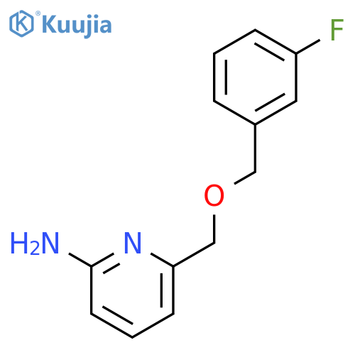 2-Pyridinamine, 6-[[(3-fluorophenyl)methoxy]methyl]- structure