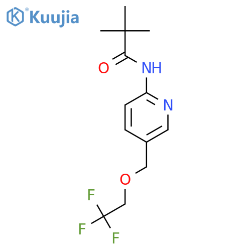Propanamide,2,2-dimethyl-N-[5-[(2,2,2-trifluoroethoxy)methyl]-2-pyridinyl]- structure