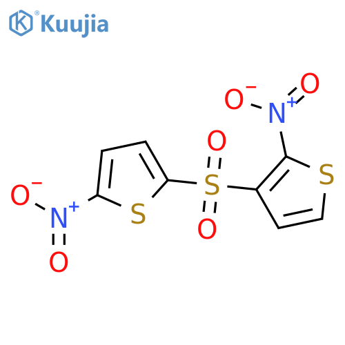 Thiophene, 2-nitro-3-[(5-nitro-2-thienyl)sulfonyl]- structure