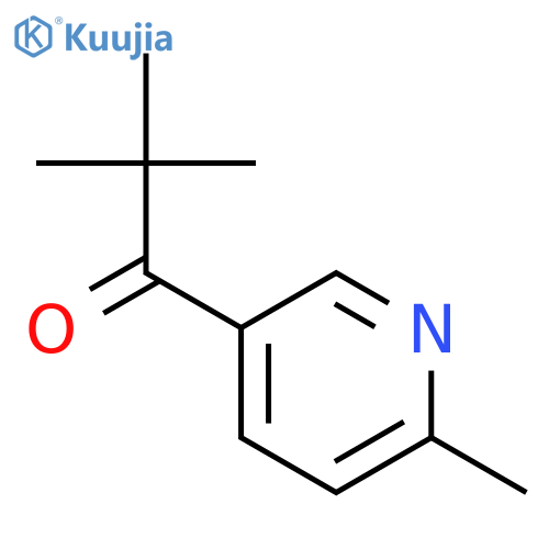 2,2-DIMETHYL-1-(6-METHYLPYRIDIN-3-YL)PROPAN-1-ONE structure
