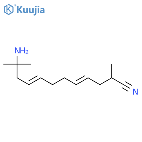 4,8-Dodecadienenitrile, 11-amino-2,11-dimethyl- structure