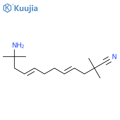 4,8-Dodecadienenitrile, 11-amino-2,2,11-trimethyl- structure