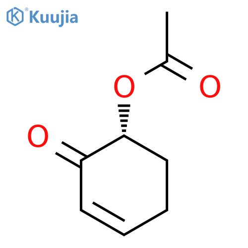 2-CYCLOHEXEN-1-ONE, 6-(ACETYLOXY)-, (6R)- structure