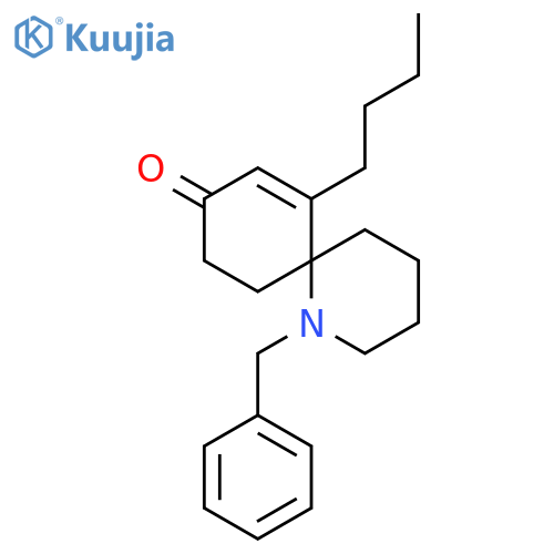 1-Azaspiro[5.5]undec-7-en-9-one, 7-butyl-1-(phenylmethyl)- structure