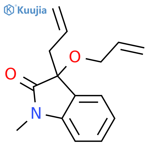 2H-Indol-2-one, 1,3-dihydro-1-methyl-3-(2-propenyl)-3-(2-propenyloxy)- structure