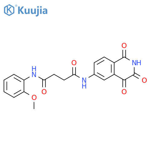 Butanediamide,N-(2-methoxyphenyl)-N'-(1,2,3,4-tetrahydro-1,3,4-trioxo-6-isoquinolinyl)- structure