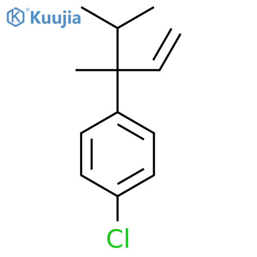 Benzene, 1-chloro-4-[1-methyl-1-(1-methylethyl)-2-propenyl]- structure