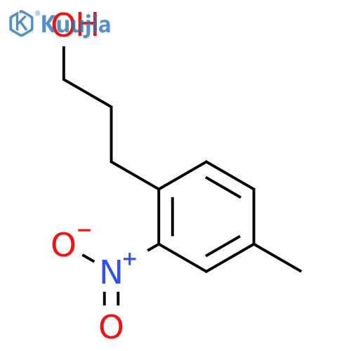 BENZENEPROPANOL, 4-METHYL-2-NITRO- structure