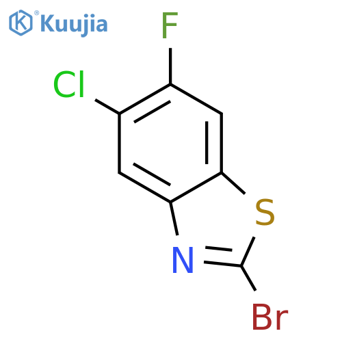 Benzothiazole, 2-bromo-5-chloro-6-fluoro- structure