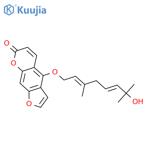 4-[[(2E,5E)-7-Hydroxy-3,7-dimethyl-2,5-octadien-1-yl]oxy]-7H-furo[3,2-g][1]benzopyran-7-one structure