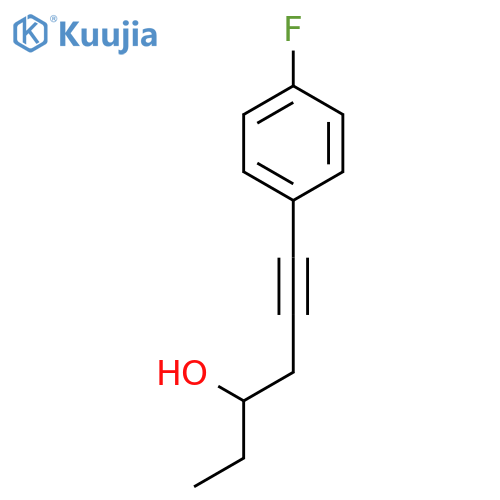 5-Hexyn-3-ol, 6-(4-fluorophenyl)- structure