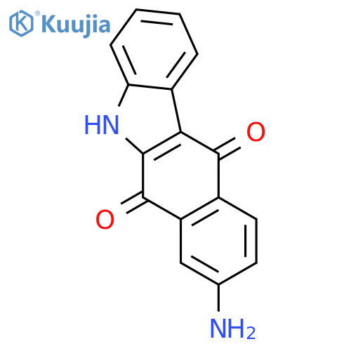 5H-Benzo[b]carbazole-6,11-dione, 8-amino- structure