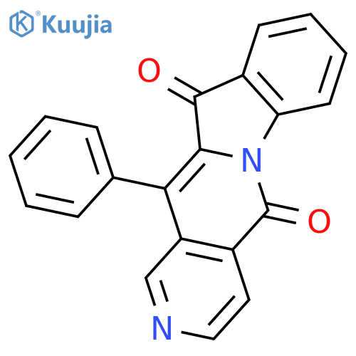 Indolo[1,2-b]-2,6-naphthyridine-5,11-dione, 12-phenyl- structure