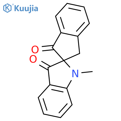 Spiro[2H-indene-2,2'-[2H]indole]-1,3'(1'H,3H)-dione, 1'-methyl- structure