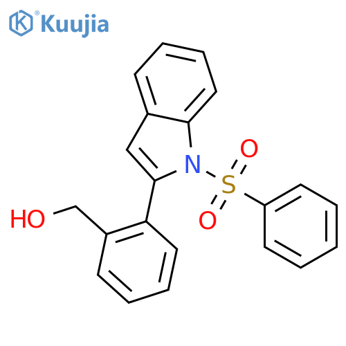 1H-Indole, 2-[2-(hydroxymethyl)phenyl]-1-(phenylsulfonyl)- structure