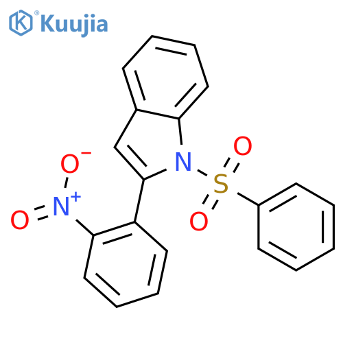 1H-Indole, 2-(2-nitrophenyl)-1-(phenylsulfonyl)- structure