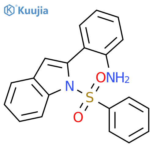 1H-Indole, 2-(2-aminophenyl)-1-(phenylsulfonyl)- structure