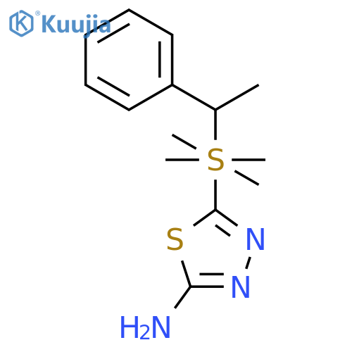 2-AMINO-5-(PENTAMETHYLBENZYLTHIO)1,3,4-THIADIAZOLE structure