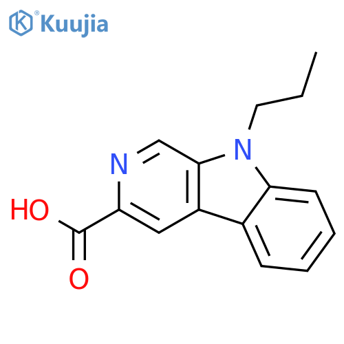 9H-Pyrido[3,4-b]indole-3-carboxylic acid, 9-propyl- structure