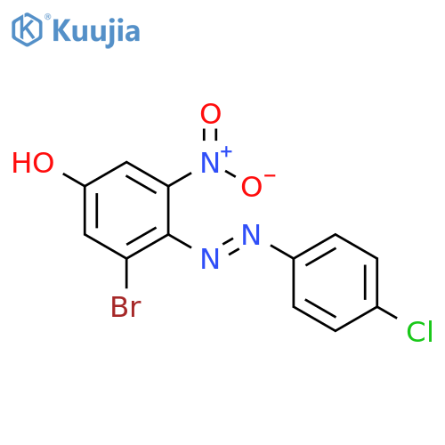 Phenol, 3-bromo-4-[(4-chlorophenyl)azo]-5-nitro- structure