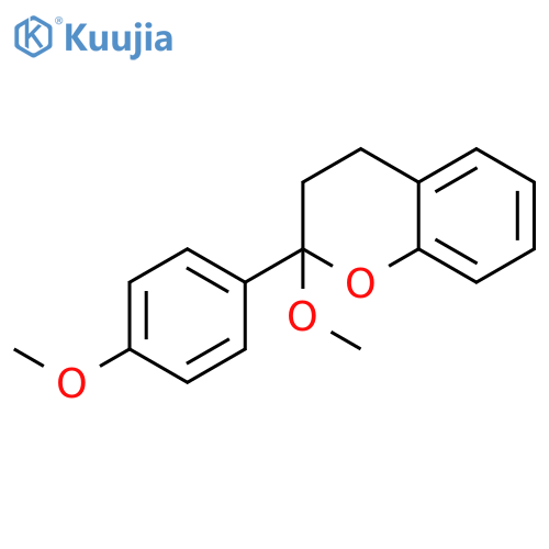 2H-1-BENZOPYRAN, 3,4-DIHYDRO-2-METHOXY-2-(4-METHOXYPHENYL)- structure