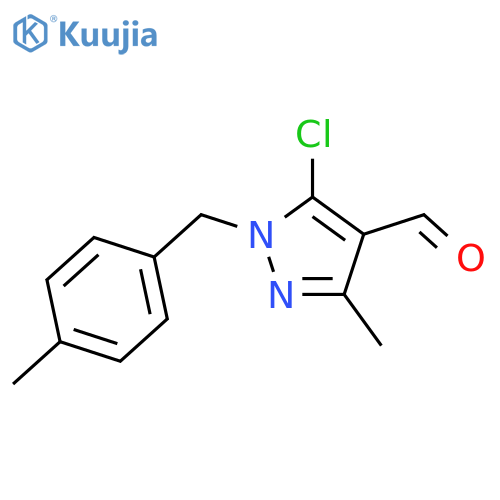 5-Chloro-3-methyl-1-(4-methylphenyl)methyl-1H-pyrazole-4-carbaldehyde structure