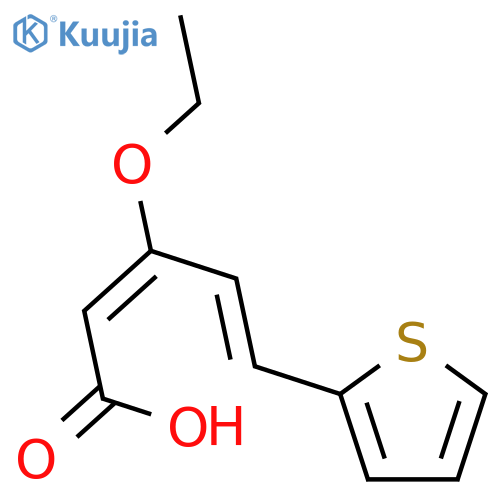 2,4-PENTADIENOIC ACID, 3-ETHOXY-5-(2-THIENYL)-, (2E,4E)- structure