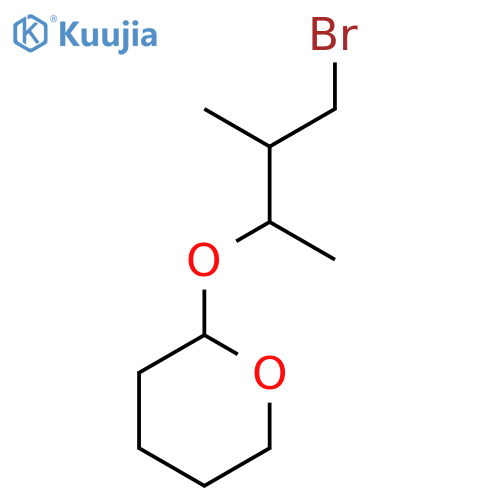 2H-PYRAN, 2-(3-BROMO-1,2-DIMETHYLPROPOXY)TETRAHYDRO- structure
