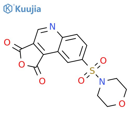 Morpholine, 4-[(1,3-dihydro-1,3-dioxofuro[3,4-c]quinolin-8-yl)sulfonyl]- structure