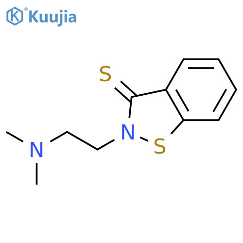 1,2-Benzisothiazole-3(2H)-thione, 2-[2-(dimethylamino)ethyl]- structure