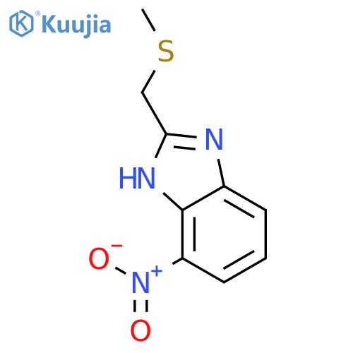 1H-Benzimidazole, 2-[(methylthio)methyl]-4-nitro- structure