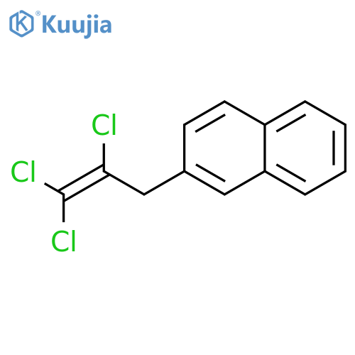 Naphthalene, 2-(2,3,3-trichloro-2-propenyl)- structure