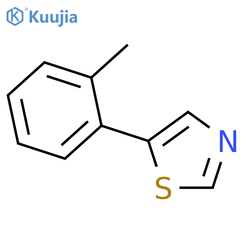 THIAZOLE, 5-(2-METHYLPHENYL)- structure