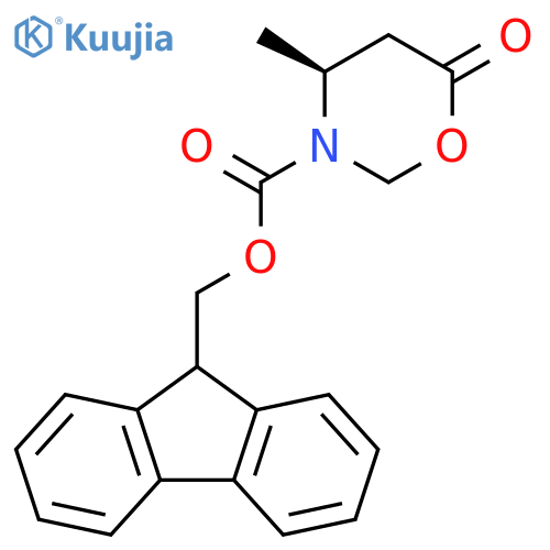 2H-1,3-Oxazine-3(4H)-carboxylic acid, dihydro-4-methyl-6-oxo-, 9H-fluoren-9-ylmethyl ester, (4S)- structure