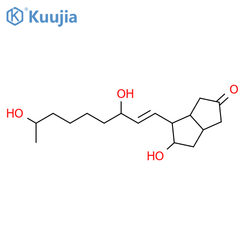 2(1H)-PENTALENONE, 4-(3,8-DIHYDROXY-1-NONENYL)HEXAHYDRO-5-HYDROXY- structure