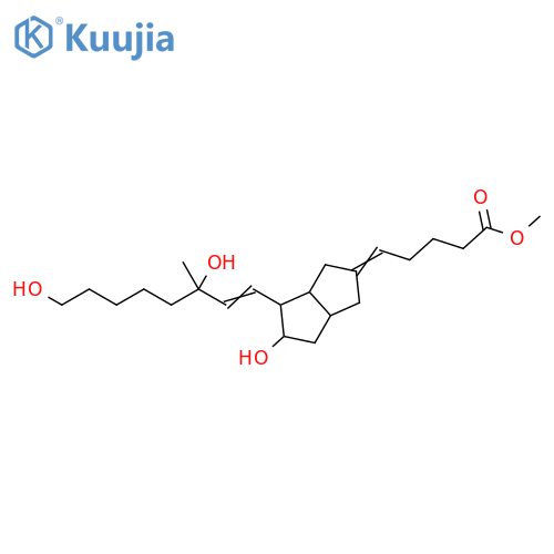 Pentanoic acid, 5-[4-(3,8-dihydroxy-3-methyl-1-octenyl)hexahydro-5-hydroxy-2(1H)-pentalenylidene]-, methyl ester (9CI) structure